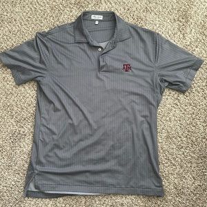 Men’s Medium Texas A&M Peter Millar Polo Grey